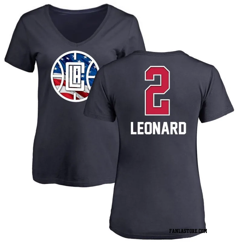 Outerstuff Youth Kawhi Leonard Los Angeles Clippers #2 Vertical Player Name & Number T-Shirt Black
